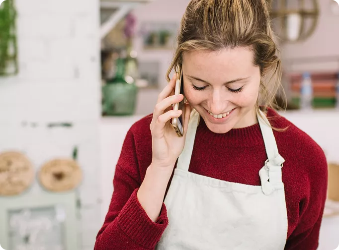 Small business owner using CommClan