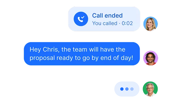 Team messaging interface